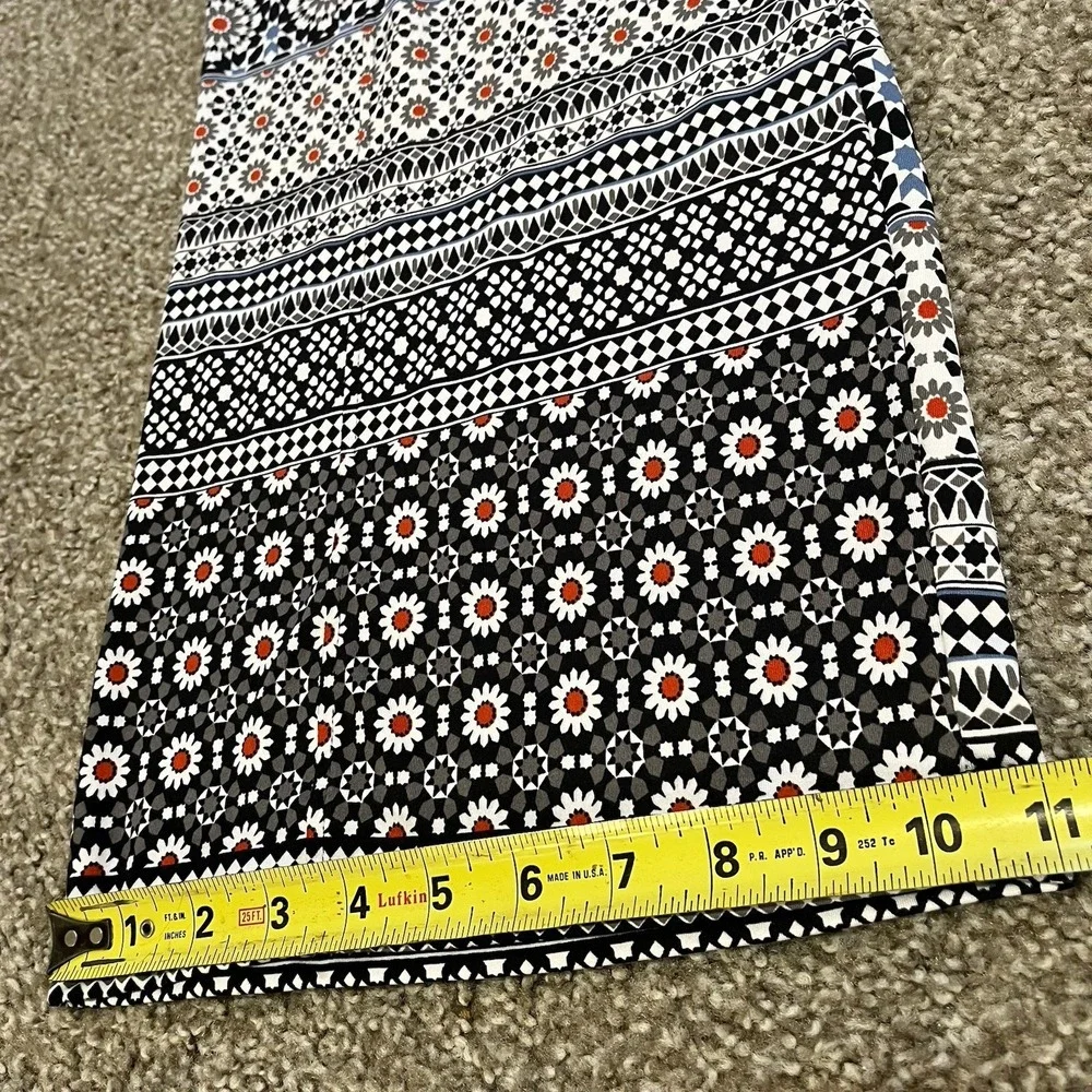 Robert Louis Geometric Floral Wide Leg Cropped Pants Womens 1X Sailor Retro - Picture 7 of 10